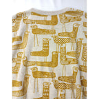 mina perhonen ミナペルホネン mingling ニット ロング ワンピース マスタード 36【中古】