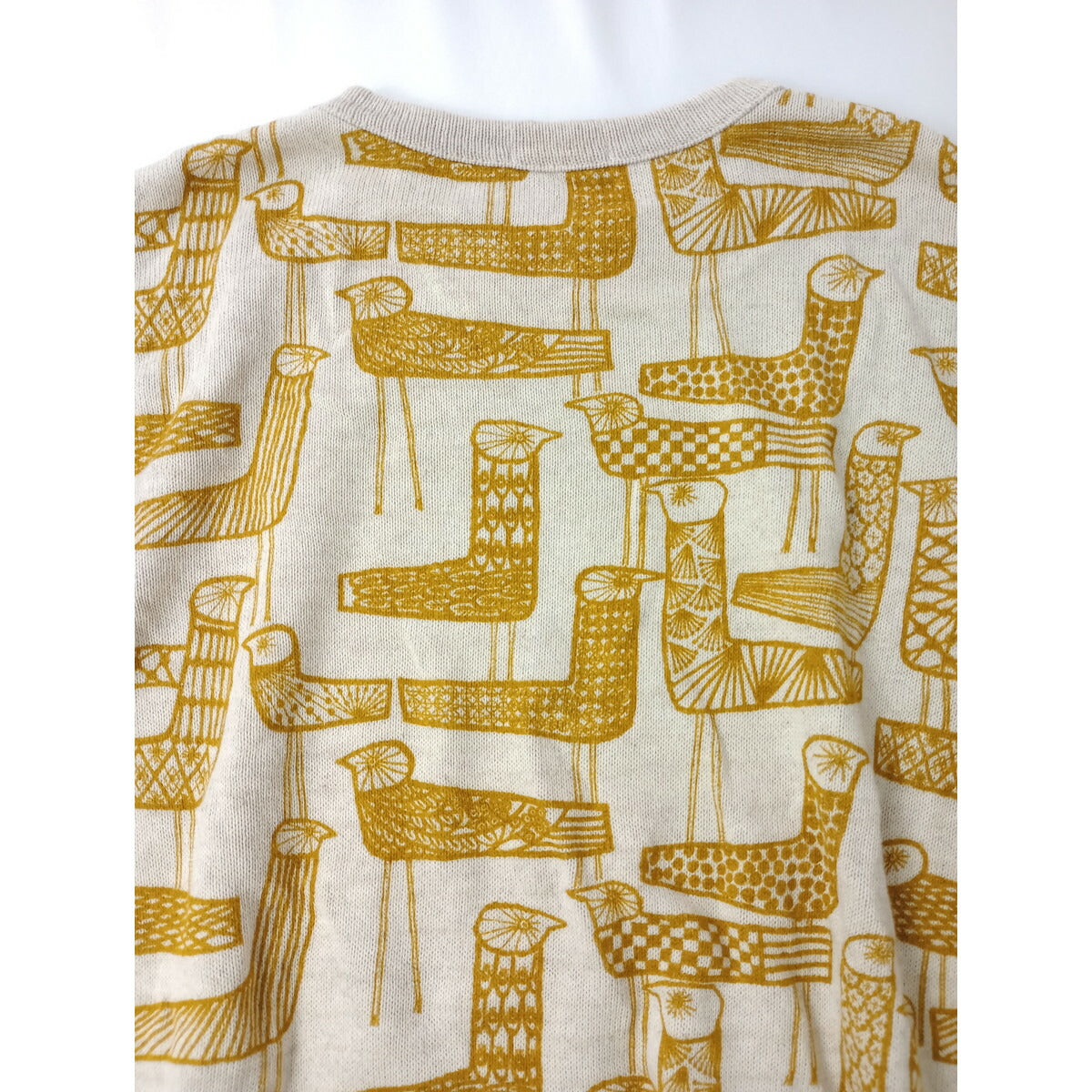 mina perhonen ミナペルホネン mingling ニット ロング ワンピース マスタード 36【中古】