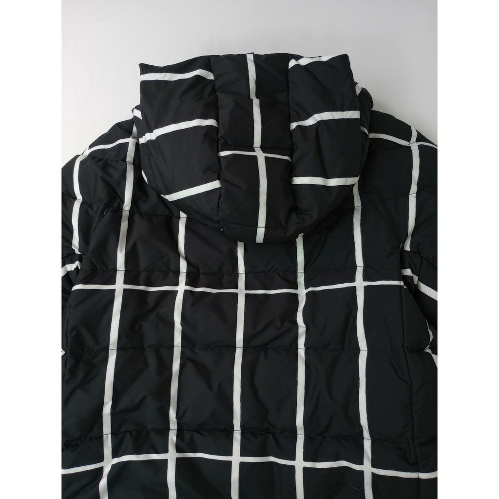 Marimekko マリメッコ ダウン ジャケット 白黒 XS (17M＋0106)【中古】
