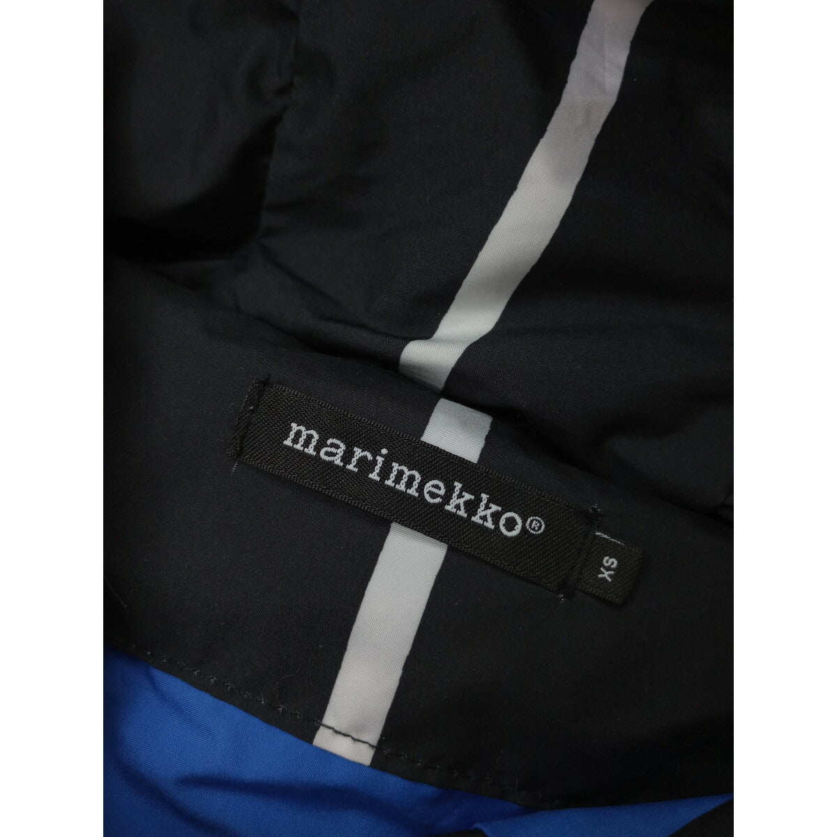 Marimekko マリメッコ ダウン ジャケット 白黒 XS (17M＋0106)【中古】