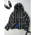 Marimekko マリメッコ ダウン ジャケット 白黒 XS (17M＋0106)【中古】