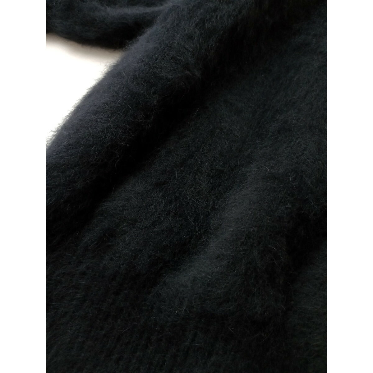Cloth&Cross クロスアンドクロス フォックスウール カシミヤ 2way Ｖネック セーター ニット 長袖 トップス 黒 ブラック (15M＋0474)【中古】