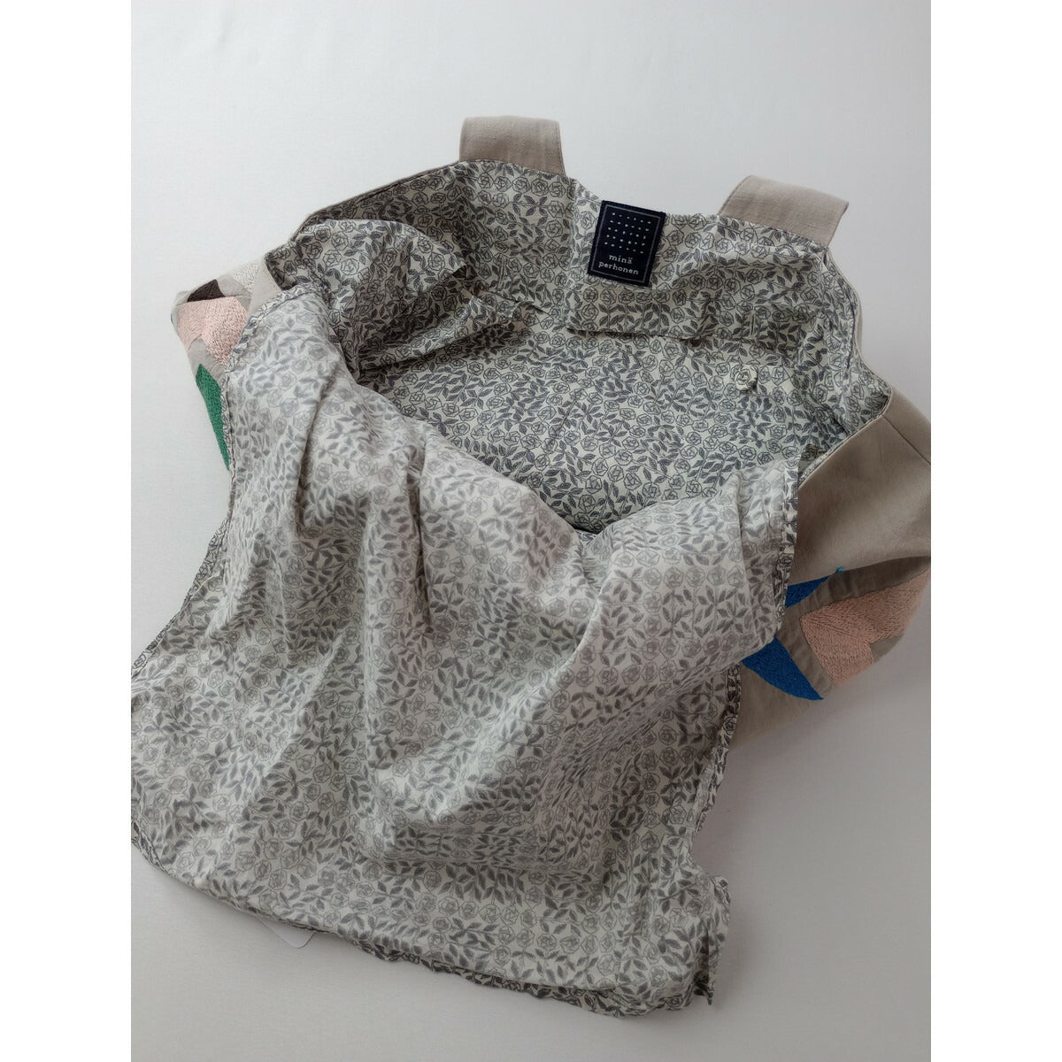 mina perhonen ミナペルホネン bird パニーニ バッグ 生成り【中古】