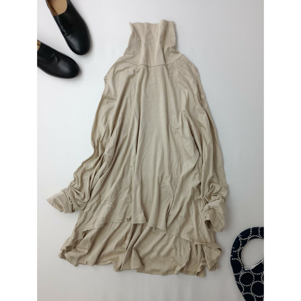 COGTHEBIGSMOKE コグザビッグスモーク ELYSE FLAIR HIGH NECK TOP バックフレア ハイネックTシャツ 長袖 カットソー ベージュ【中古】