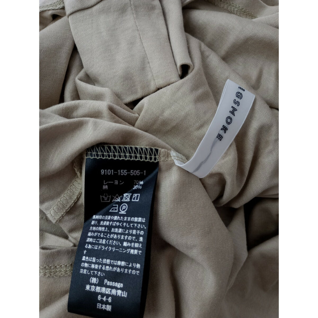 COGTHEBIGSMOKE コグザビッグスモーク ELYSE FLAIR HIGH NECK TOP バックフレア ハイネックTシャツ 長袖 カットソー ベージュ【中古】