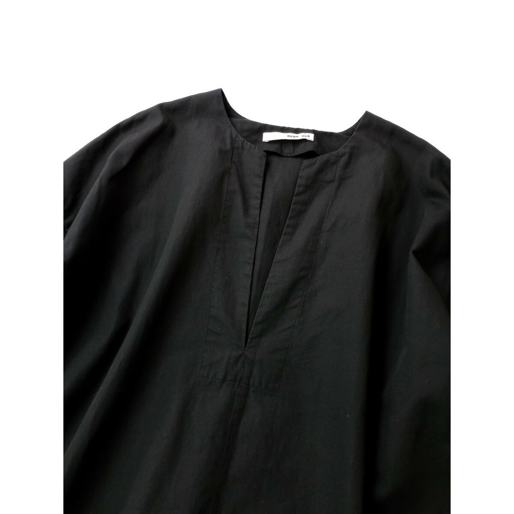 evam eva エヴァムエヴァ slit one-piece スリットワンピース 黒 ブラック【中古】