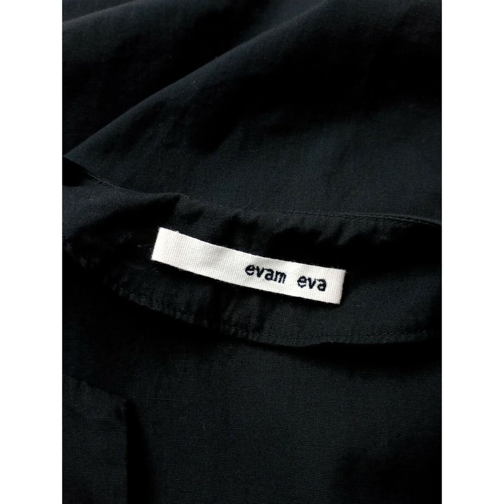 evam eva エヴァムエヴァ slit one-piece スリットワンピース 黒 ブラック【中古】