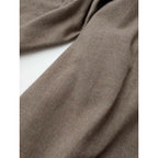 evam eva vie エヴァムエヴァ ヴィー shawl collar robe ショールカラー ローブ カーディガン 羽織 ウール 毛 100％ ブラウン ベージュ【中古】