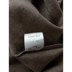 evam eva vie エヴァムエヴァ ヴィー shawl collar robe ショールカラー ローブ カーディガン 羽織 ウール 毛 100％ ブラウン ベージュ【中古】