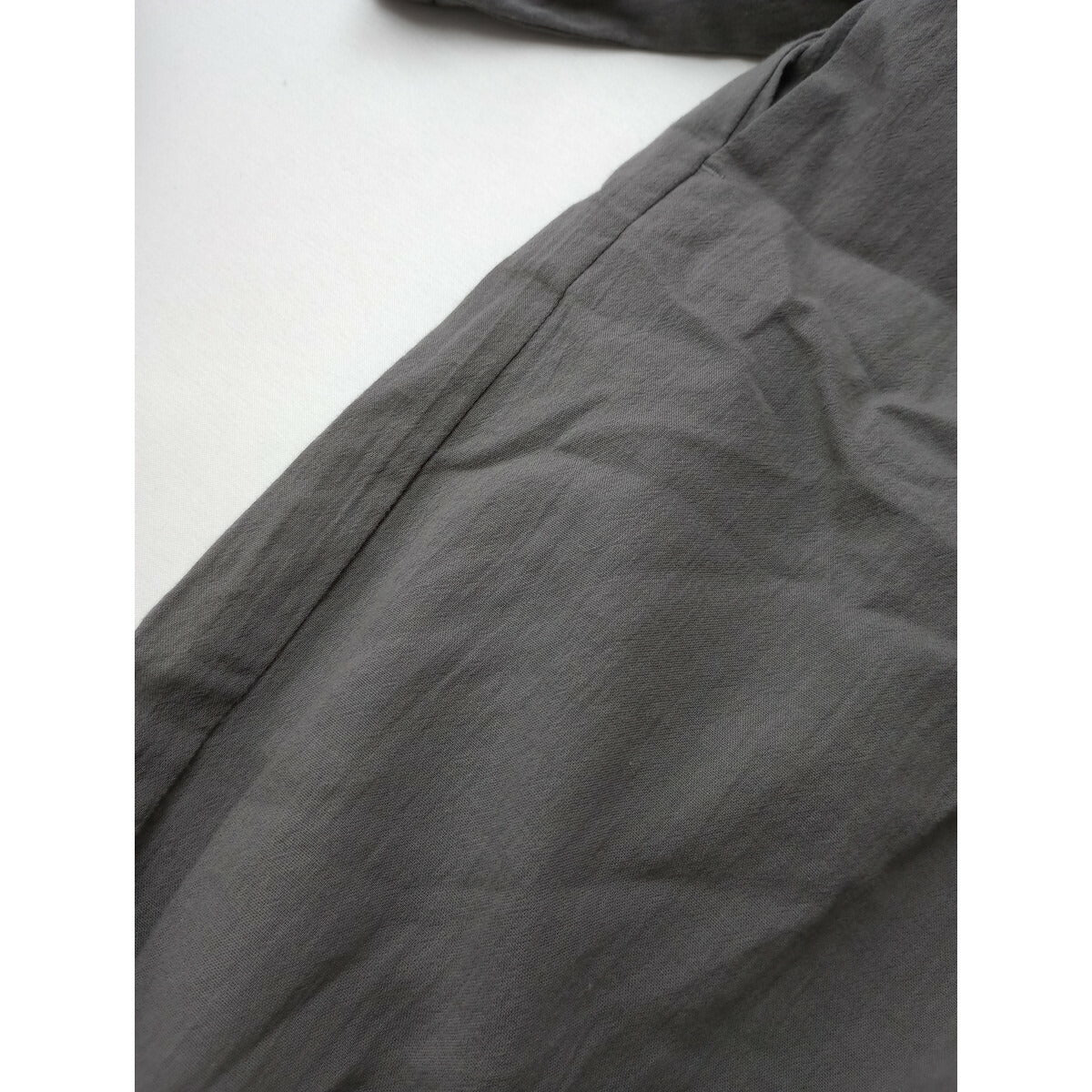 24SS evam eva エヴァムエヴァ コットン ギャザー ワンピース グレー【中古】