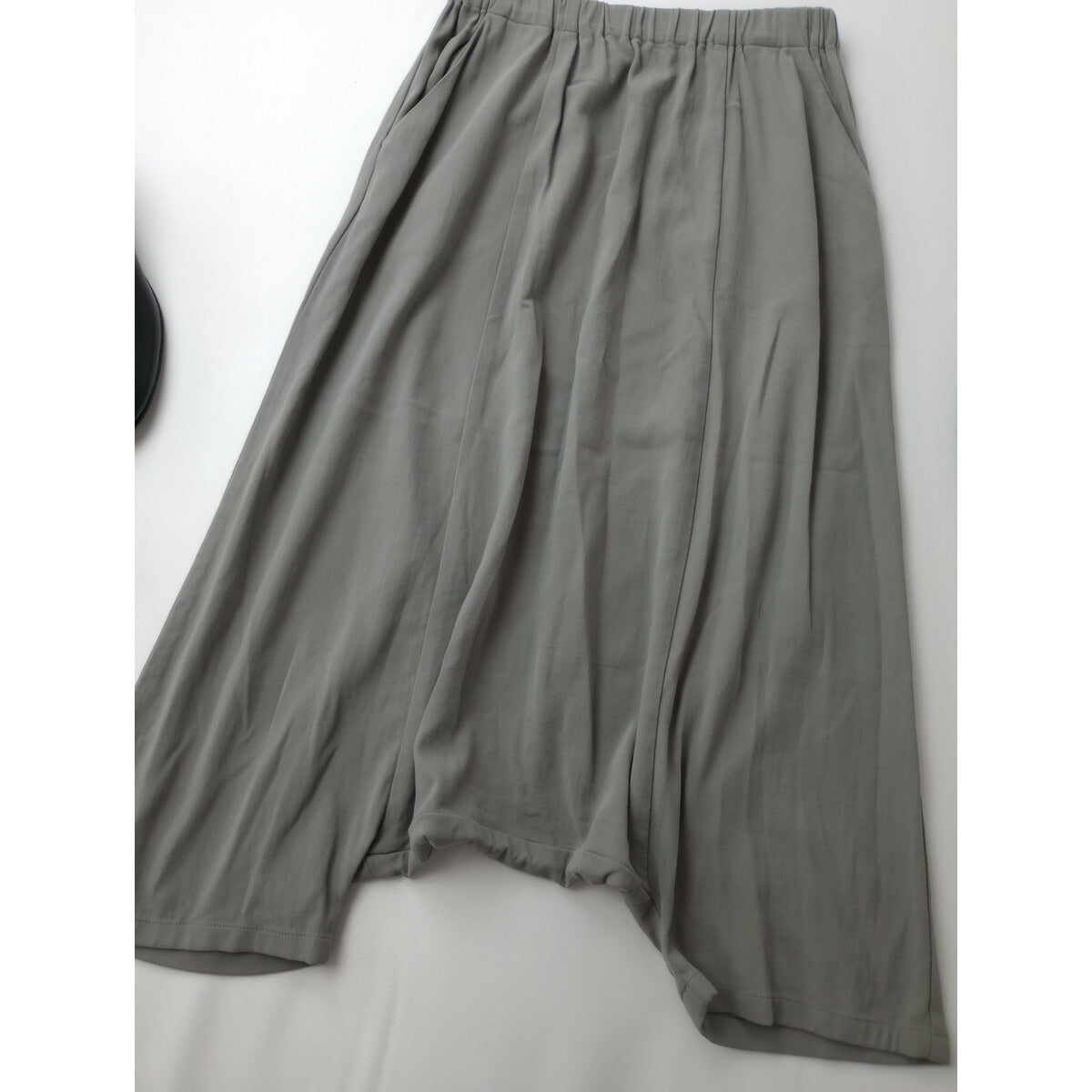 evam eva エヴァムエヴァ cotton sarrouel pants コットン サルエル パンツ グレー【中古】