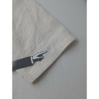 evam eva vie エヴァムエヴァ ヴィー ノーカラー リネン 麻 100％ シャツ ワンピース ロング 生成り【中古】