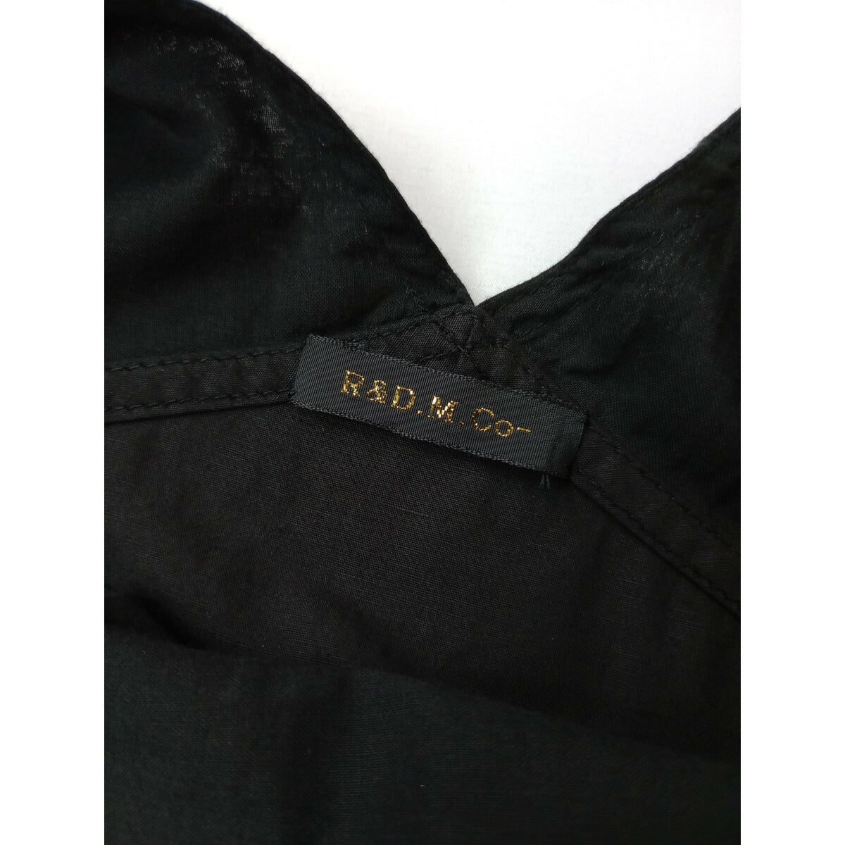 R&D.M.Co- OLDMANS TAILOR オールドマンズテーラー ポケットドレス ロング ワンピース 黒 ブラック【中古】