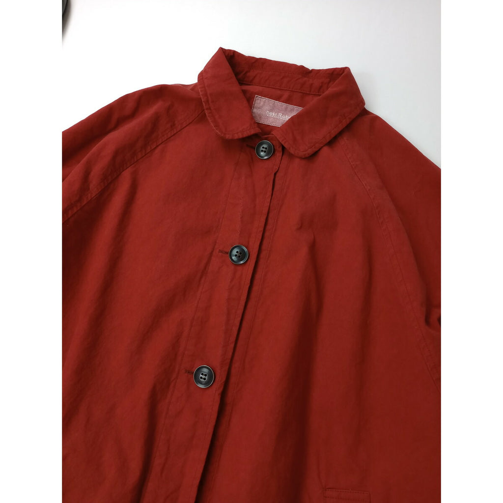 24AW nest Robe ネストローブ 超撥水 スーピマ ポンチョ シャツ ジャケット コート 赤【中古】