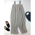evam eva エヴァムエヴァ cotton linen salopette コットン リネン サロペット パンツ サルエル グレージュ 1【中古】