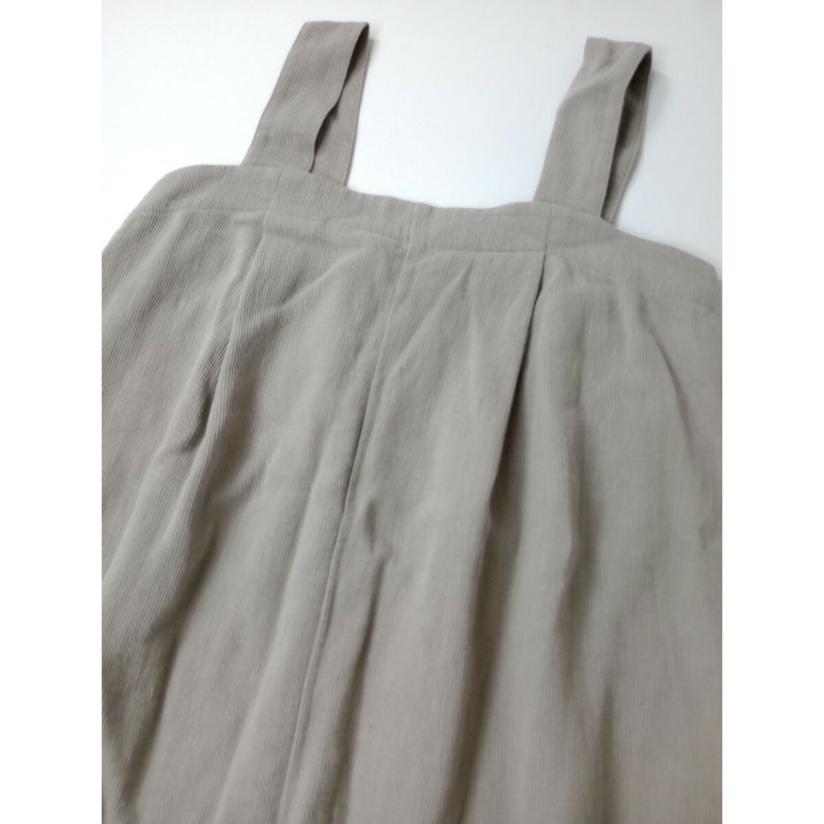 evam eva エヴァムエヴァ cotton linen salopette コットン リネン サロペット パンツ サルエル グレージュ 1【中古】