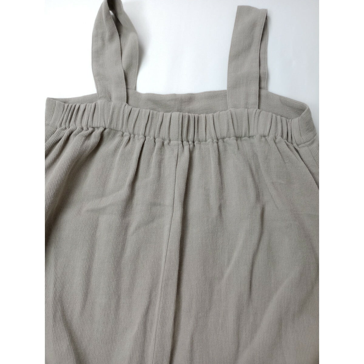 evam eva エヴァムエヴァ cotton linen salopette コットン リネン サロペット パンツ サルエル グレージュ 1【中古】
