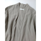 evam eva vie エヴァムエヴァ ヴィー cotton linen robe コットン リネン ローブ ロング カーディガン 羽織 グレージュ【中古】