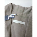 evam eva vie エヴァムエヴァ ヴィー cotton linen robe コットン リネン ローブ ロング カーディガン 羽織 グレージュ【中古】
