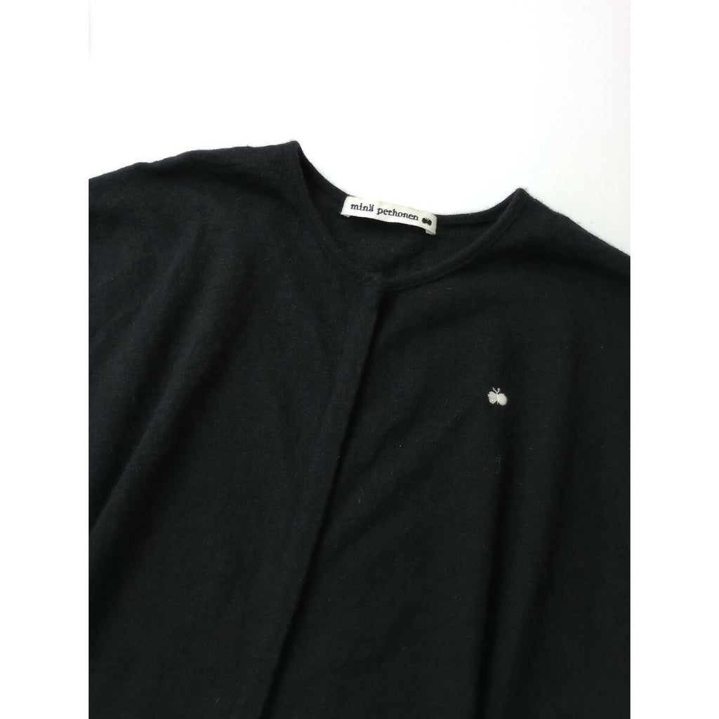 mina perhonen ミナペルホネン cozy アンゴラ 100％ ニット カーディガン黒 ブラック 36【中古】