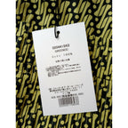 新品 SARA MALLIKA サラマリカ GEOMETRIC PATTERN DRESS 総柄 半袖 ロング ワンピース 黒 ブラック グリーンイエロー (17M＋3532)
