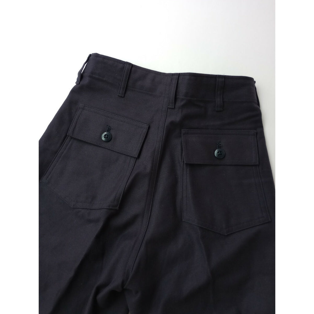 THE SHINZONE シンゾーン BAKER PANTS コットン 綿 100％ ベイカー パンツ 茄子紺 黒に近いダークパープル PO【中古】
