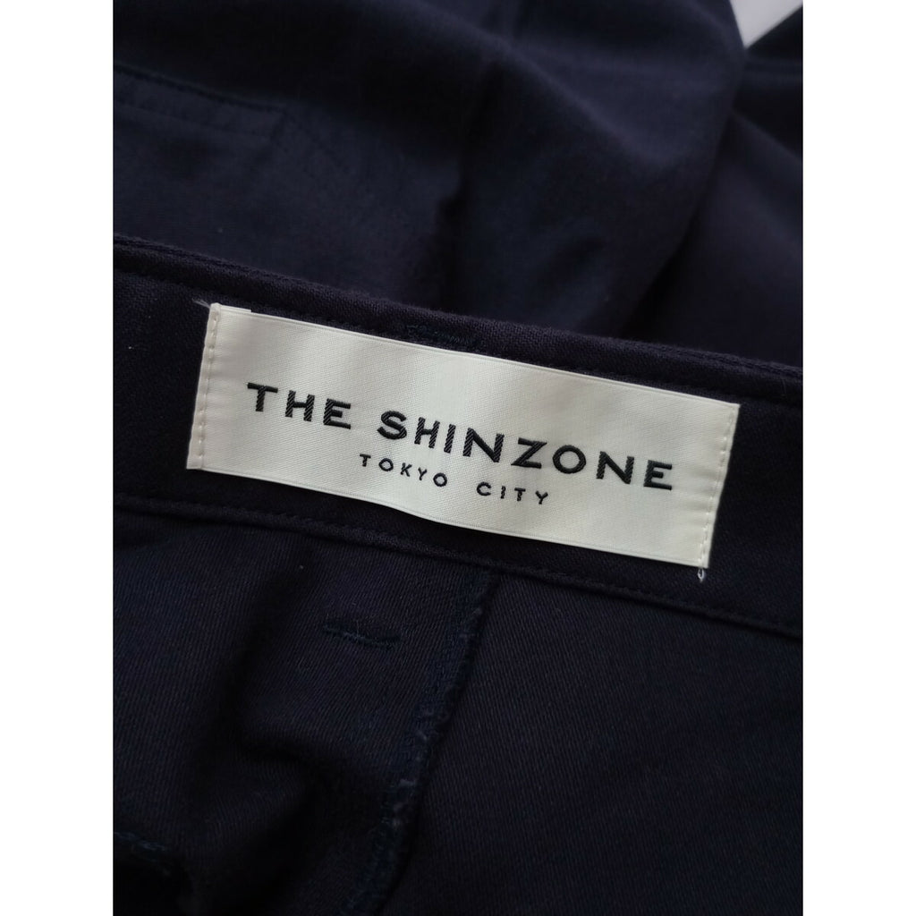 THE SHINZONE シンゾーン BAKER PANTS コットン 綿 100％ ベイカー パンツ 茄子紺 黒に近いダークパープル PO【中古】