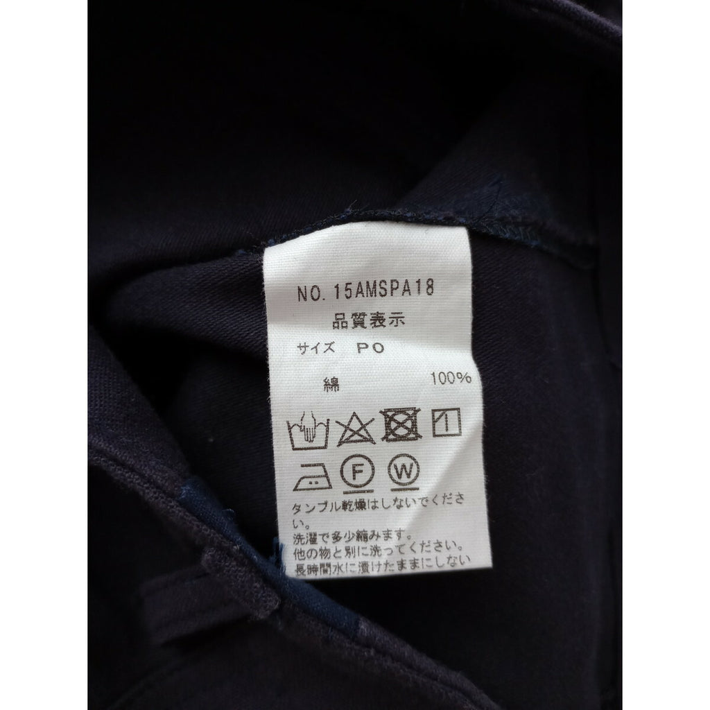 THE SHINZONE シンゾーン BAKER PANTS コットン 綿 100％ ベイカー パンツ 茄子紺 黒に近いダークパープル PO【中古】