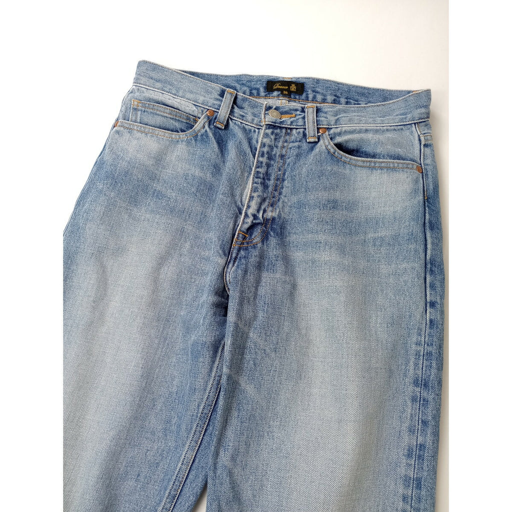 Drawer ドゥロワー ブリーチ 5ポケット デニム パンツ ブルー 38【中古】