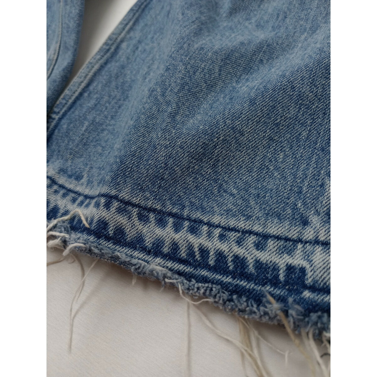 Drawer ドゥロワー ブリーチ 5ポケット デニム パンツ ブルー 38【中古】