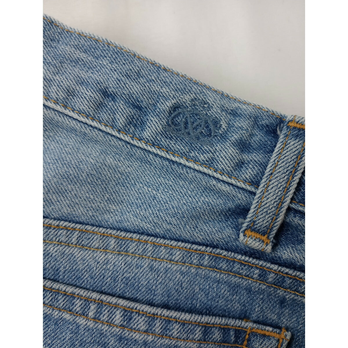 Drawer ドゥロワー ブリーチ 5ポケット デニム パンツ ブルー 38【中古】