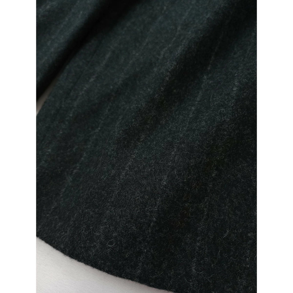 MARGARET HOWELL × FOX BROTHERS マーガレットハウエル ストライプ フランネル トラウザーパンツ グレー3 (12M＋0143)【中古】