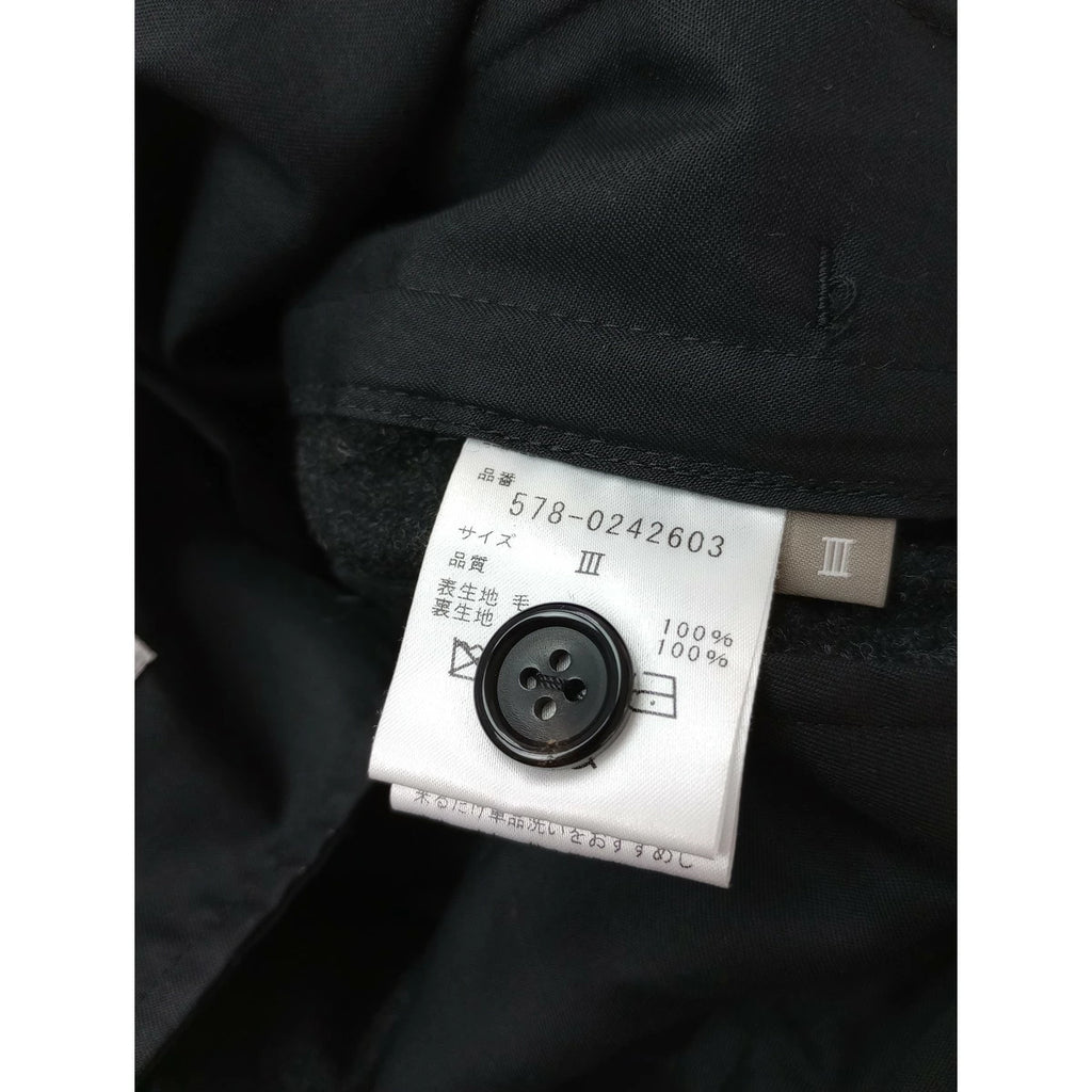 MARGARET HOWELL × FOX BROTHERS マーガレットハウエル ストライプ フランネル トラウザーパンツ グレー3 (12M＋0143)【中古】