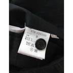 MARGARET HOWELL × FOX BROTHERS マーガレットハウエル STRIPE WOOL TROUSERSストライプ ウール 毛 100％ トラウザーパンツ 黒 ブラック 3【中古】