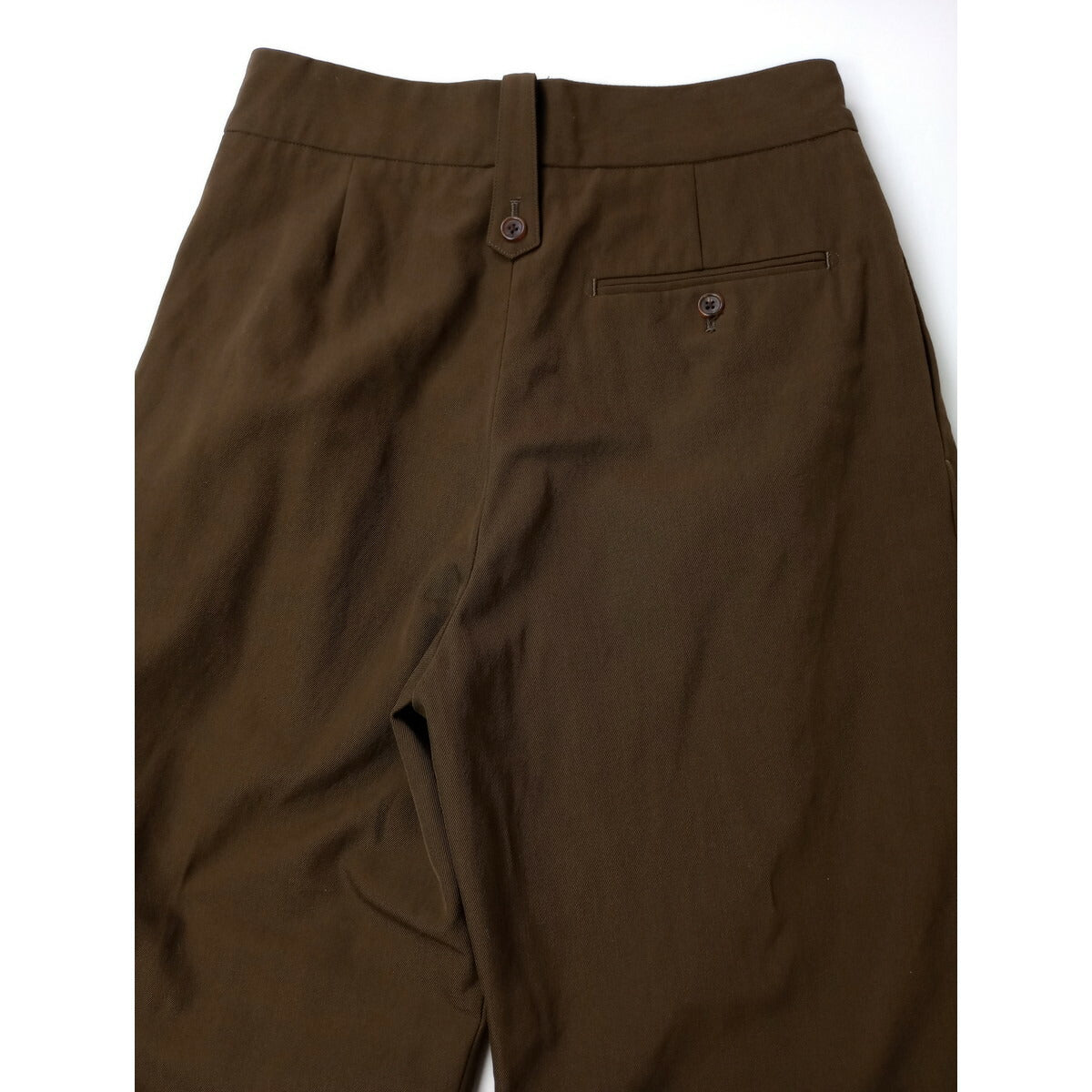 MARGARET HOWELL マーガレットハウエル DRY WOOL TWILL TROUSERS ウール 毛 100％ ツイル トラウザーパンツ 3 ブラウン【中古】