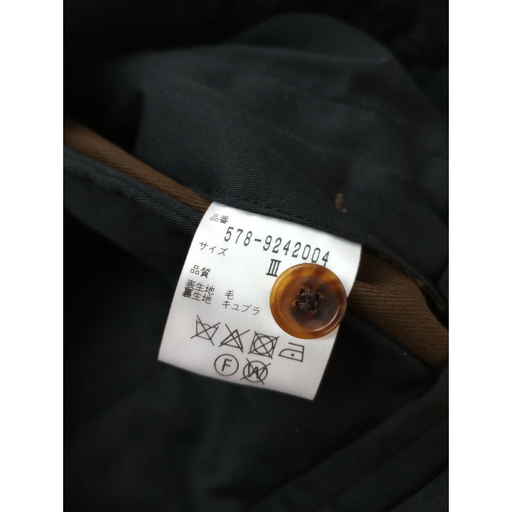 MARGARET HOWELL マーガレットハウエル DRY WOOL TWILL TROUSERS ウール 毛 100％ ツイル トラウザーパンツ 3 ブラウン【中古】