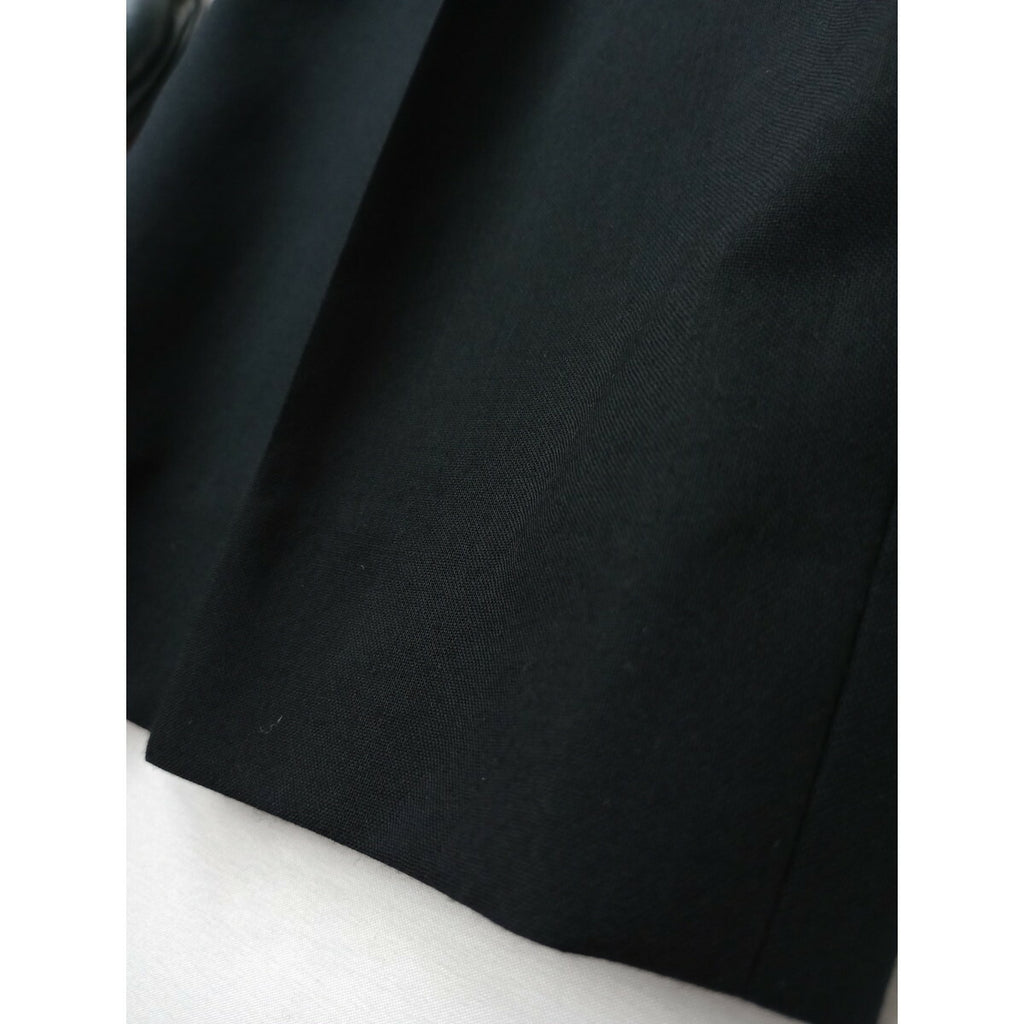 MARGARET HOWELL × FOX BROTHERS マーガレットハウエル SUMMER WOOL サマー ウール 毛 100％ トラウザーパンツ 黒 ブラック 3【中古】