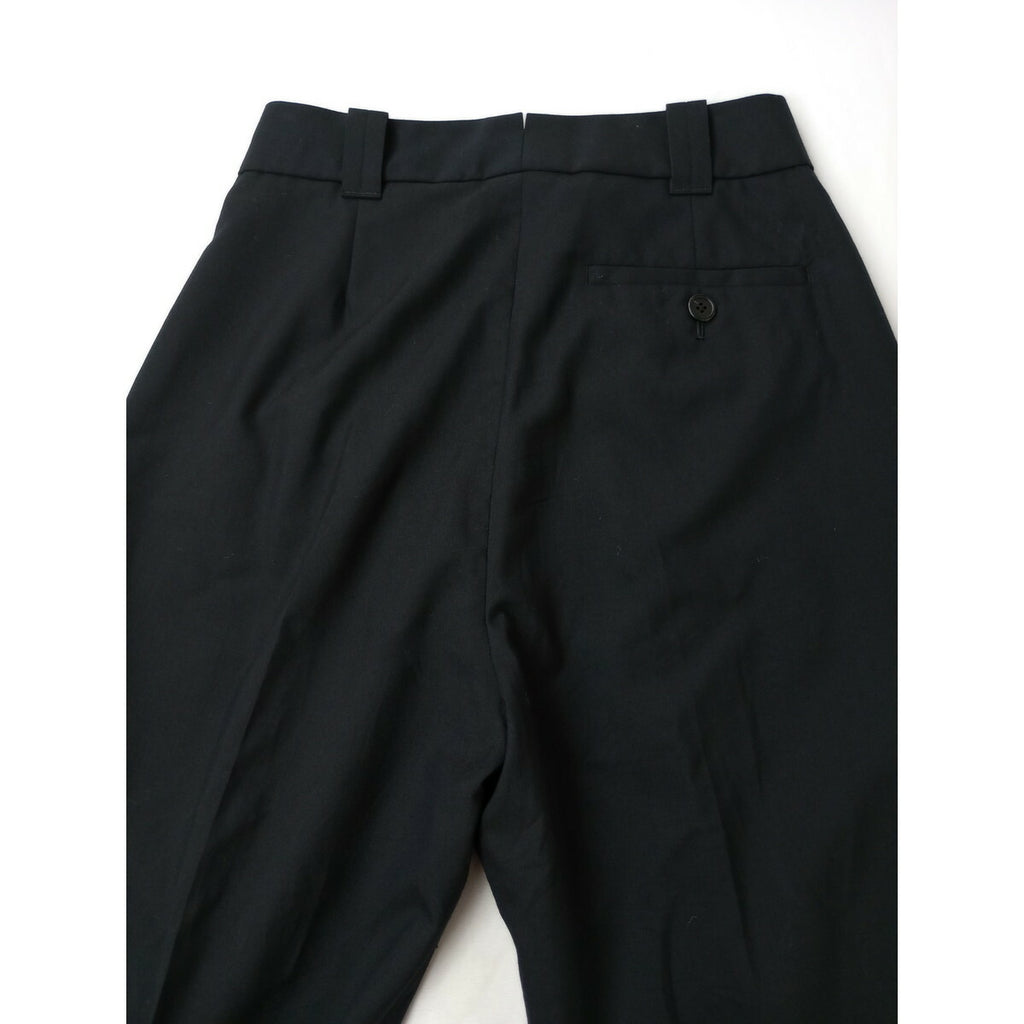 MARGARET HOWELL × FOX BROTHERS マーガレットハウエル SUMMER WOOL サマー ウール 毛 100％ トラウザーパンツ 黒 ブラック 3【中古】