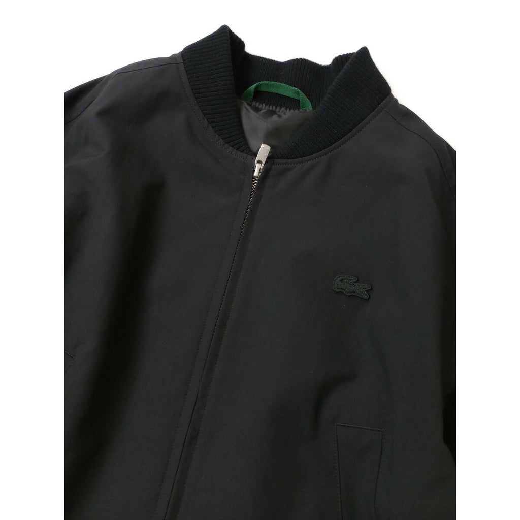 LACOSTE ラコステ Aラインボンバー ジャケット ジップアップ ブルゾン 黒 ブラック 34【中古】
