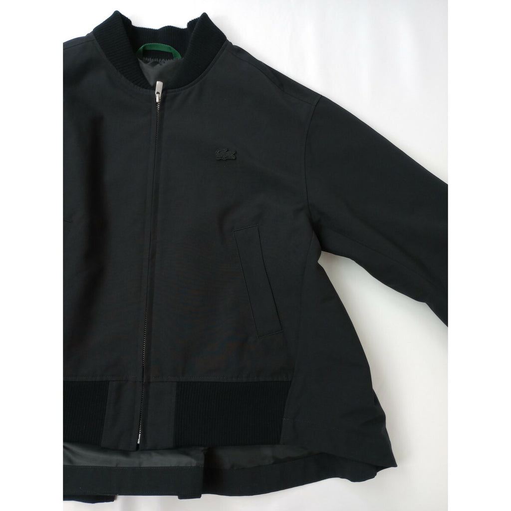 LACOSTE ラコステ Aラインボンバー ジャケット ジップアップ ブルゾン 黒 ブラック 34【中古】