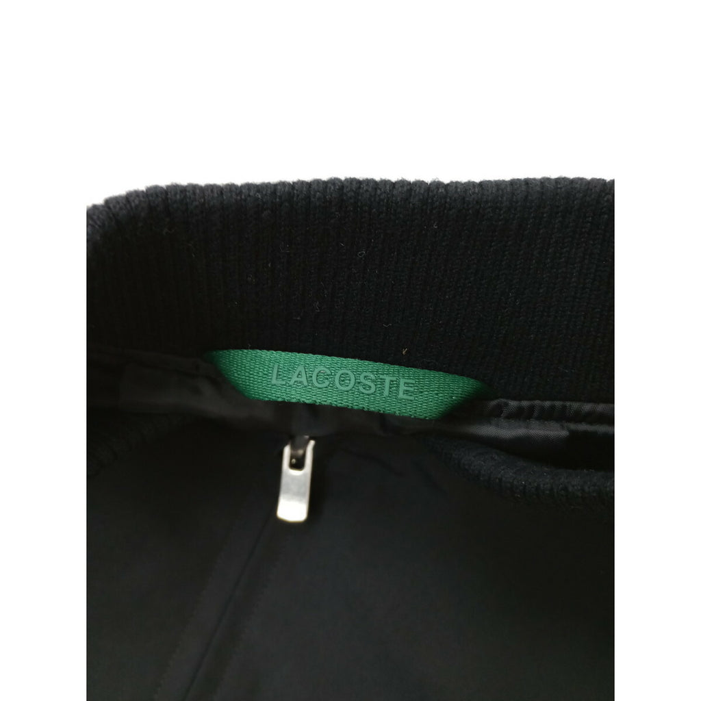 LACOSTE ラコステ Aラインボンバー ジャケット ジップアップ ブルゾン 黒 ブラック 34【中古】