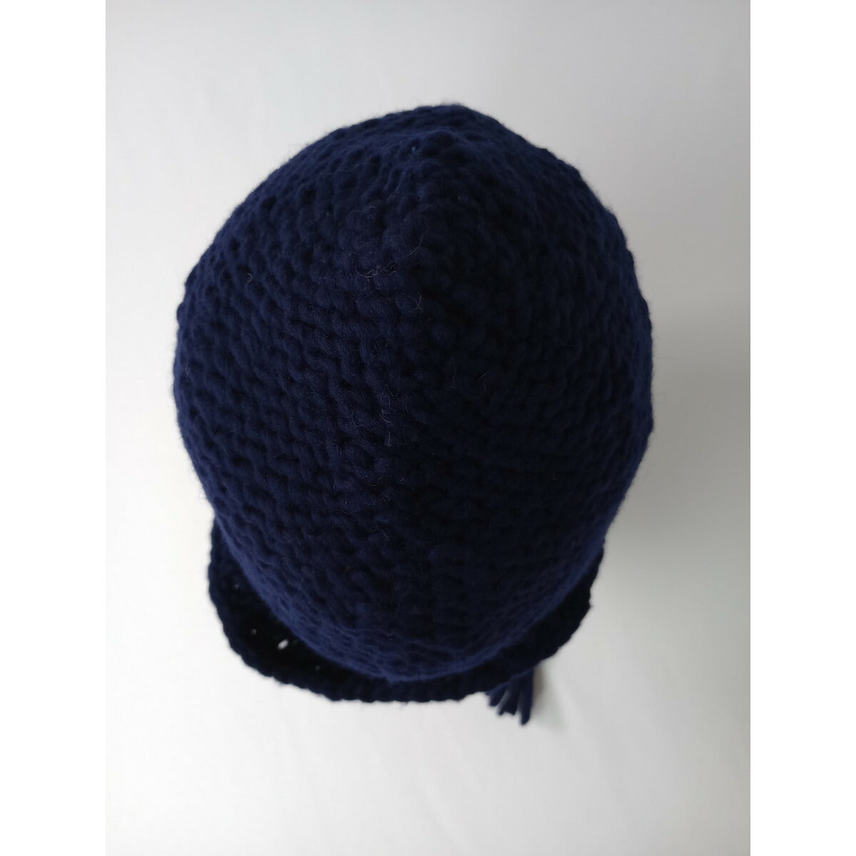 BEAMS BOY ビームスボーイ ニット イヤーキャップ 帽子ネイビー (12M＋7325)【中古】