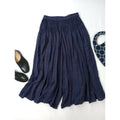 24AW maison de soil メゾンドソイル WOOL COTTON CHECK CULOTTES WITH PINTUCK ピンタック キュロット パンツ 2 ブルーブラウン【中古】