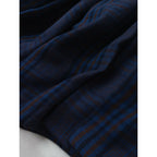 24AW maison de soil メゾンドソイル WOOL COTTON CHECK CULOTTES WITH PINTUCK ピンタック キュロット パンツ 2 ブルーブラウン【中古】