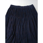 24AW maison de soil メゾンドソイル WOOL COTTON CHECK CULOTTES WITH PINTUCK ピンタック キュロット パンツ 2 ブルーブラウン【中古】