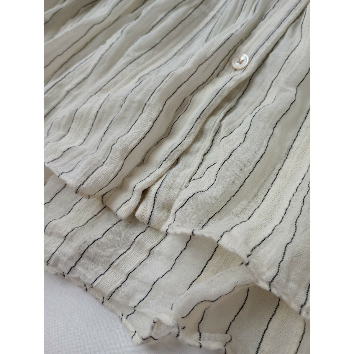 新品 ISABEL MARANT ETOILE イザベルマラン エトワール インド製 ストライプ シャツ ブラウス トップス 生成り 黒 ブラック 38【中古】