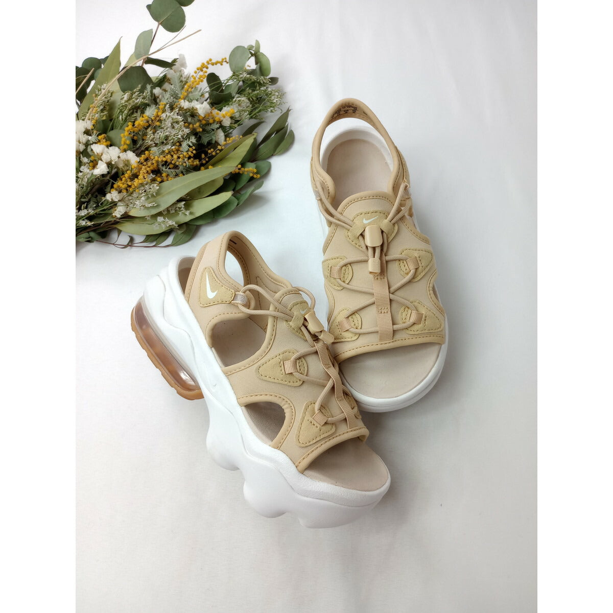 NIKE ナイキ AIR MAX KOKO SANDAL エアマックス サンダル シューズ 靴 ベージュ 24【中古】