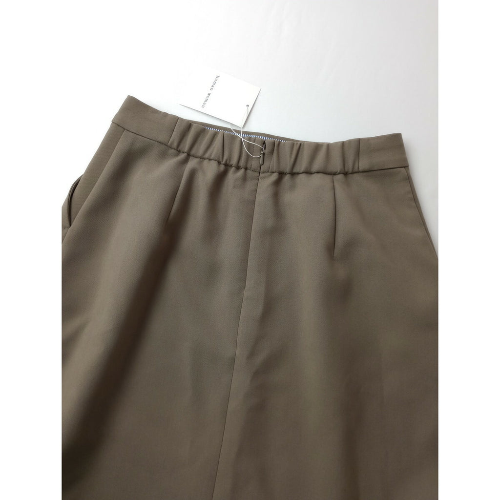 新品 25AW human woman ヒューマンウーマン マリン フレア スカート ロング カーキ M