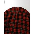 R&D.M.Co- OLDMANS TAILOR オールドマンズテーラー WOOL TARTAN CHECK ROOMY SHIRT タータン チェック柄 シャツ トップス 赤 (13M＋0058) 【中古】