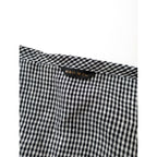 R&D.M.Co- OLDMANS TAILOR オールドマンズテーラー ローブ コート チェック 柄 ロング カーディガン 羽織 リネン 麻 100％ 白黒【中古】